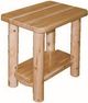 Best Craft Furniture W27 White Cedar Side Table with Shelf-0