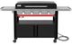Weber® Slate® 36" 4-Burner Black Rust-Resistant Outdoor Freestanding Natural Gas Griddle with Closed Cabinet-0