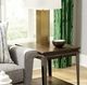 Hammary® Composite Espresso Rectangular End Table with Antique Nickel Frame-1