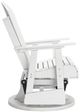 Signature Design by Ashley® Hyland Wave White Polyethylene/Stainless Steel Outdoor Swivel Glider Chair-2