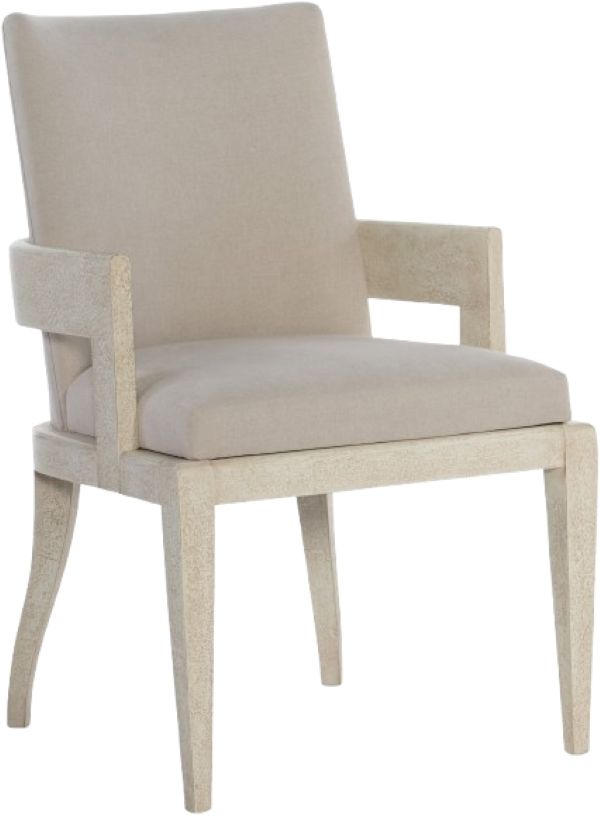 Hooker® Furniture Affinity Greige Sand Blasted/Kurtz Linen Dining Side Chair-0