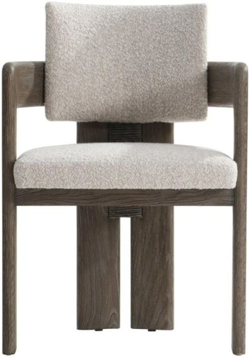Bernhardt Casa Paros Beige-Brown Dining Arm Chair-1