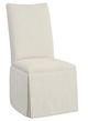 Fairfield® Customizable Entree Dining Concave Tall Back Skirted Dining Chair with Tobacco Legs-0