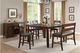 Mazin Furniture Mantello 6-Piece Cherry/Dark Brown Counter Height Dining Set-0