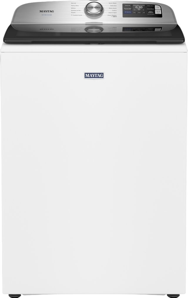 Maytag® Pet Pro 5.2 Cu. Ft. White Agitator Top Load Washer-0