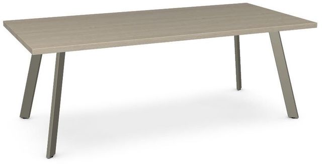 Amisco Customizable Lidya Rectangular Table with 84" Solid Ash Top -0