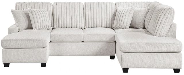 Homelegance® Lawson 2-Piece Taupe Left-Arm Facing Chaise Sectional-2