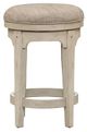 Liberty Furniture Morgan Creek Antique White/Wire Brushed Tobacco Console Swivel Stool-0