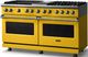 Viking® 5 Series 60" Daffodil Pro Style Dual Fuel (NG) Range with Polished Chrome Trim-2