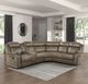 Homelegance® Centeroak 3-Piece Sandy Brown Manual Reclining Sectional-1