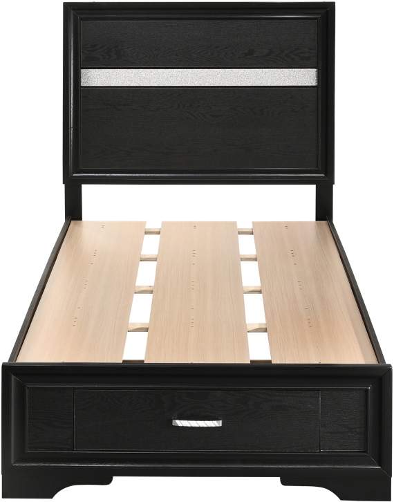 Coaster® Miranda Black Twin Storage Bed | Store For Homes