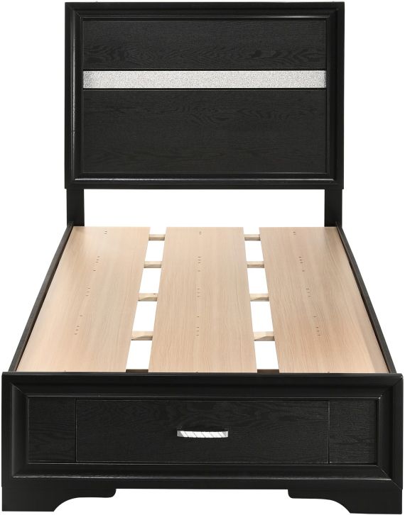 Coaster® Miranda Black Twin Storage Bed-2