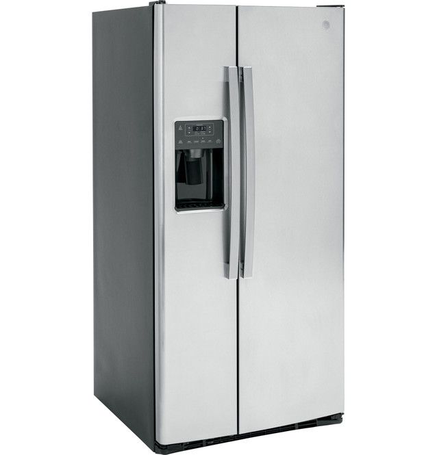 GE® 33" 23.0 Cu. Ft. Fingerprint Resistant Stainless Steel Side-by-Side Refrigerator-3
