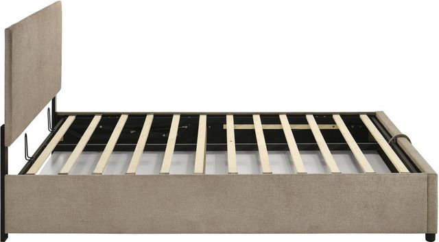 Coaster® Reeves Tan Queen Hydraulic Storage Panel Bed-4