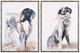 Crestview Collection Duck Dogs 2-Piece Brown Wall Art Set-0