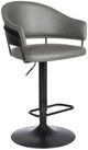 Armen Living Brody Black/Gray Swivel Bar Stool-0