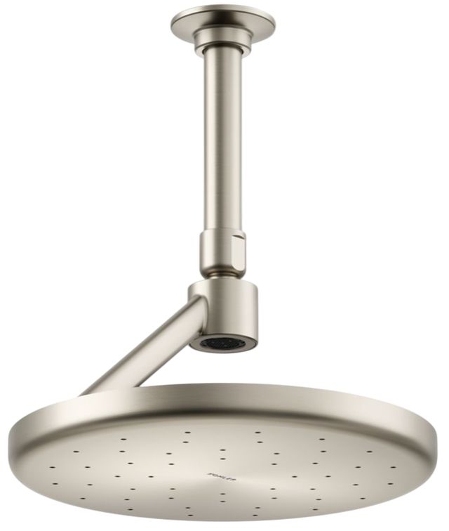 KOHLER® Statement® Vibrant Brushed Nickel 1.75 GPM Open Rain Iconic Round 9" Single-Function Rainhead-0