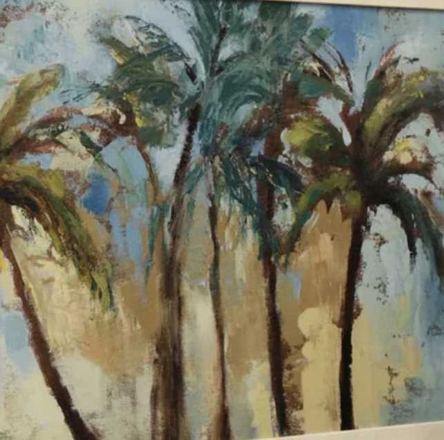 Stylecraft Island Morning Palms Multi-Colored Wall Art-1