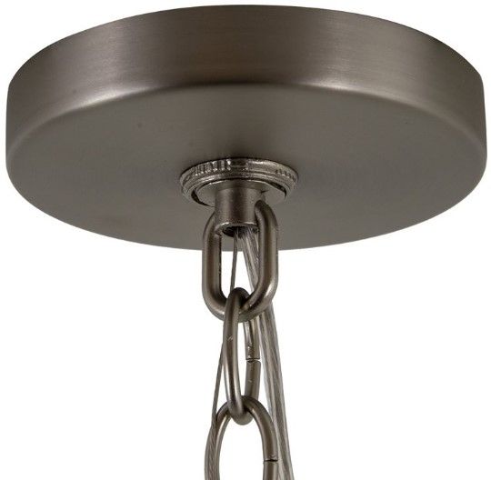 YHD Spherical Satin Nickel 6-Light Chandelier-4