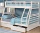 IFDC White Youth Single/Double Bunk Storage Bed-0