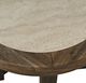 Jofran Inc. Sierrafina Beige Round End Table with Cortado Base-4
