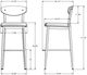 Amisco Customizable Hint Upholstered Bar Stool-2