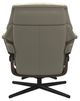 Stressless® by Ekornes® Customizable Reno Medium Manual Recliner and Ottoman with Cross Base-4