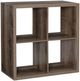 Linon Cody Gray 4-Cube Storage Cabinet-0