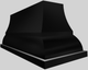 Vent-A-Hood® Designer Series 66" Black Island Range Hood-4