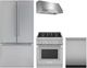 Thermador® 4 Piece Stainless Steel Dual Fuel Kitchen Package-0