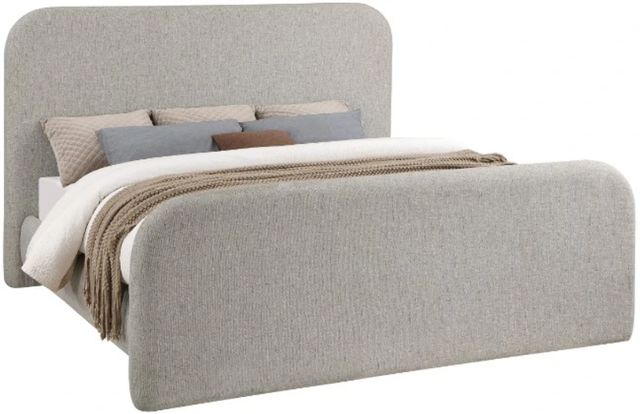 Coaster® Wren Gray King Upholstered Panel Bed-0