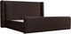 Modus Furniture Bacall Cola California King Upholstered Wingback Platform Bed-2