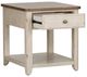 Liberty Furniture Farmhouse Reimagined Chestnut End Table with Antique White Base-4