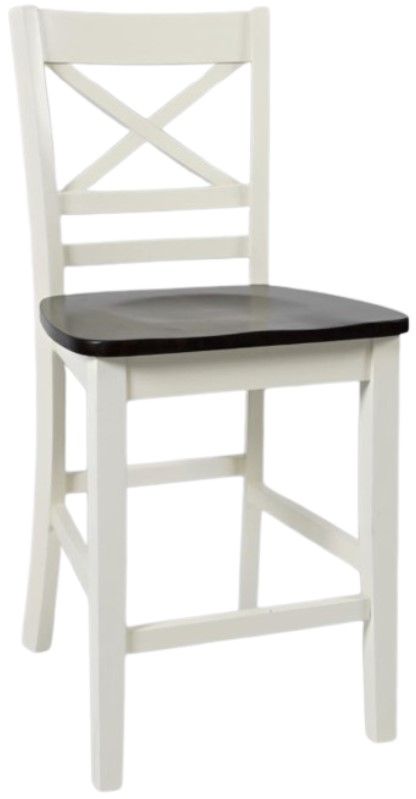 Jofran Inc. Asbury Park 5-Piece AP White/Autumn Brown Dining Set-3