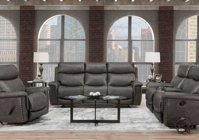 Franklin™ Brixton Holster Steel Power Reclining Sofa-2