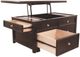 Signature Design by Ashley® Carlyle Almost Black Lift Top Coffee Table-5