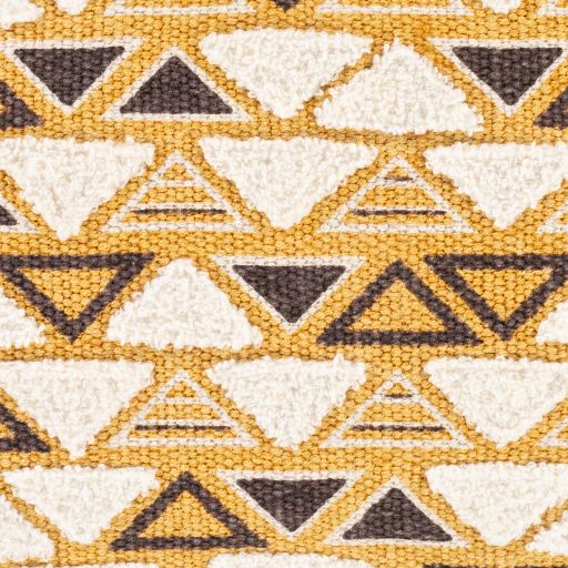 Surya Binga Saffron 14"x22" Toss Pillow with Down Insert-3