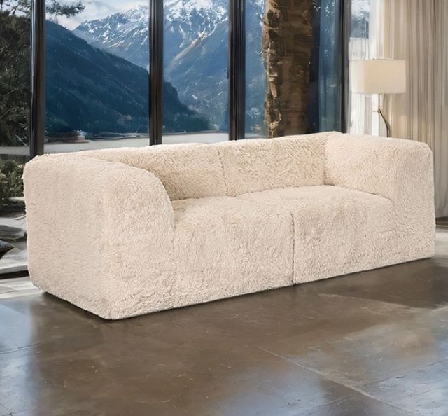 Furniture of America® Nappi Sand Loveseat-1