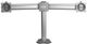 Chief® Kontour™ Silver K3 Dual-Monitor Array Desk Clamp Mounted-0
