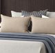 Bernards Milo Brown Pleated Upholstered King Panel Bed-1