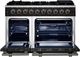FORNO® Massimo Series Alta Qualita 48" Black Pro Style Gas Range-1