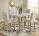 Signature Design by Ashley® Larawyn 5-Piece Bisque Counter Height Dining Set-1