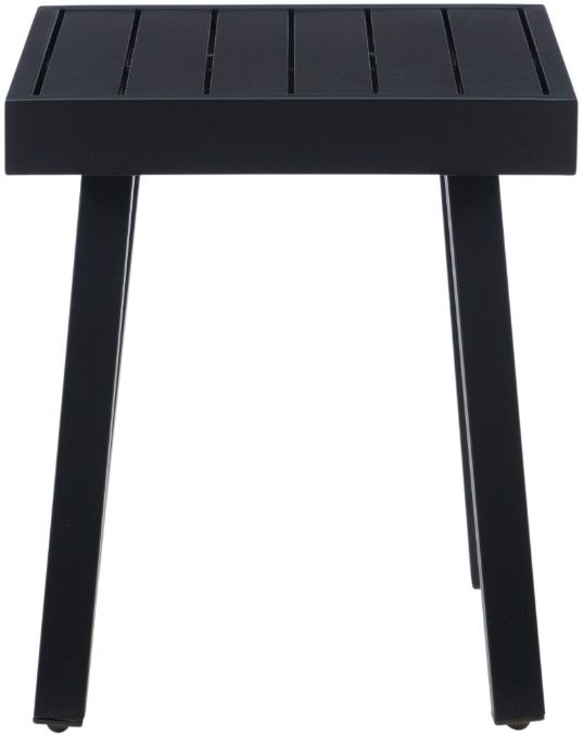 Linon Alora Black Aluminum Outdoor Side Table-3