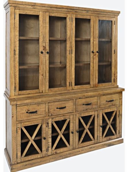 Jofran Inc. Telluride Gold Hutch with Touch Light-0