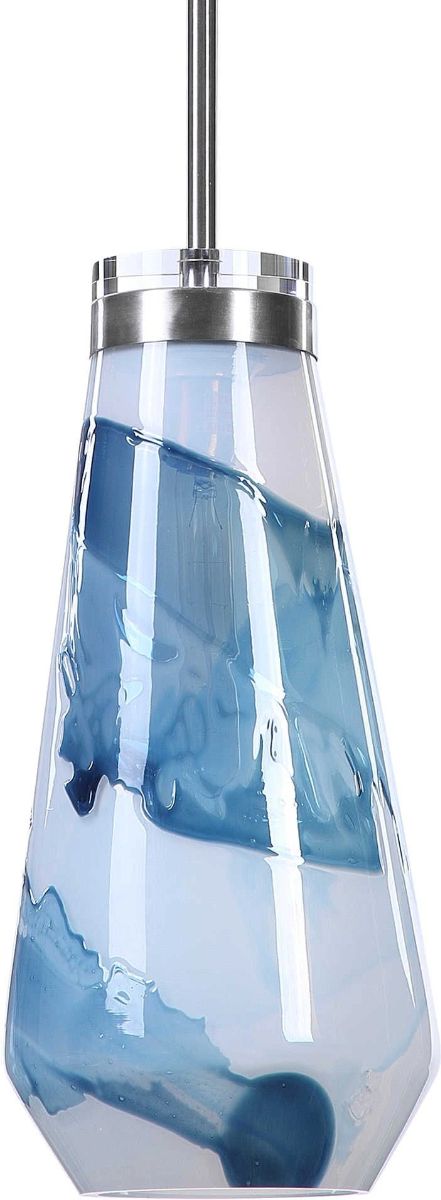 Uttermost® Windswept Blue/White Mini Pendant Light-0