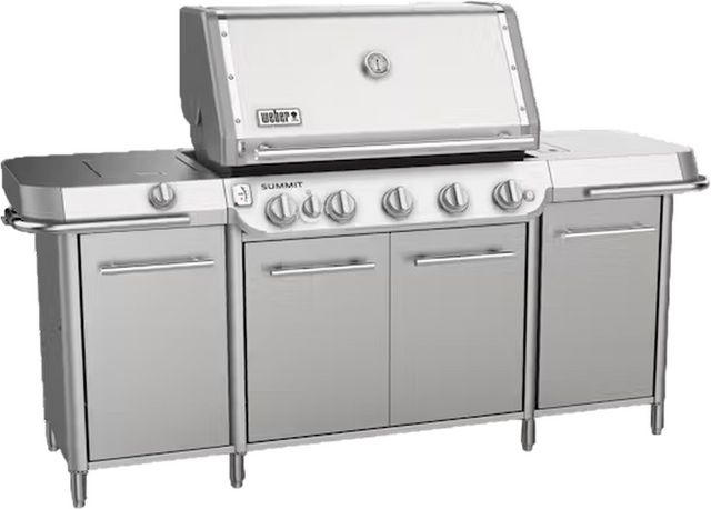 Weber® GC38 S 5-BUrner Stainless Steel Freestanding Natural Gas Grill-6