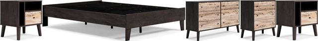 Signature Design by Ashley® Piperton 5-Piece Black Full Platform Bed Set-0