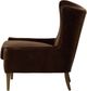 Four Hands Marlow Monte Chocolate Wing Chair-3
