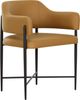 TOV Furniture Sezanne Matte Black/Tan Dining Chair-0