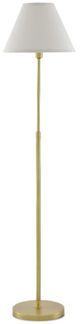Currey & Company Dain Antique Brass/Off-White Floor Lamp-1